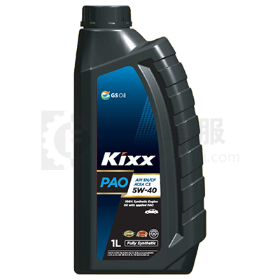 GS加德士Kixx PAO全合成机油5w-40 1L（韩国）Kixx PAO SN/CF/C3 5W-40