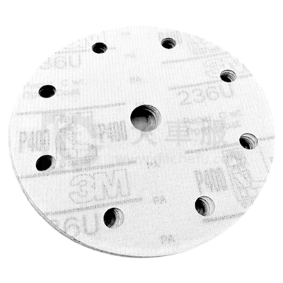 3M 干磨砂纸P80-400(6寸9孔)（236U）100/盒236U6C9K